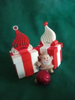 Santa Christmas Gift Box 3d model