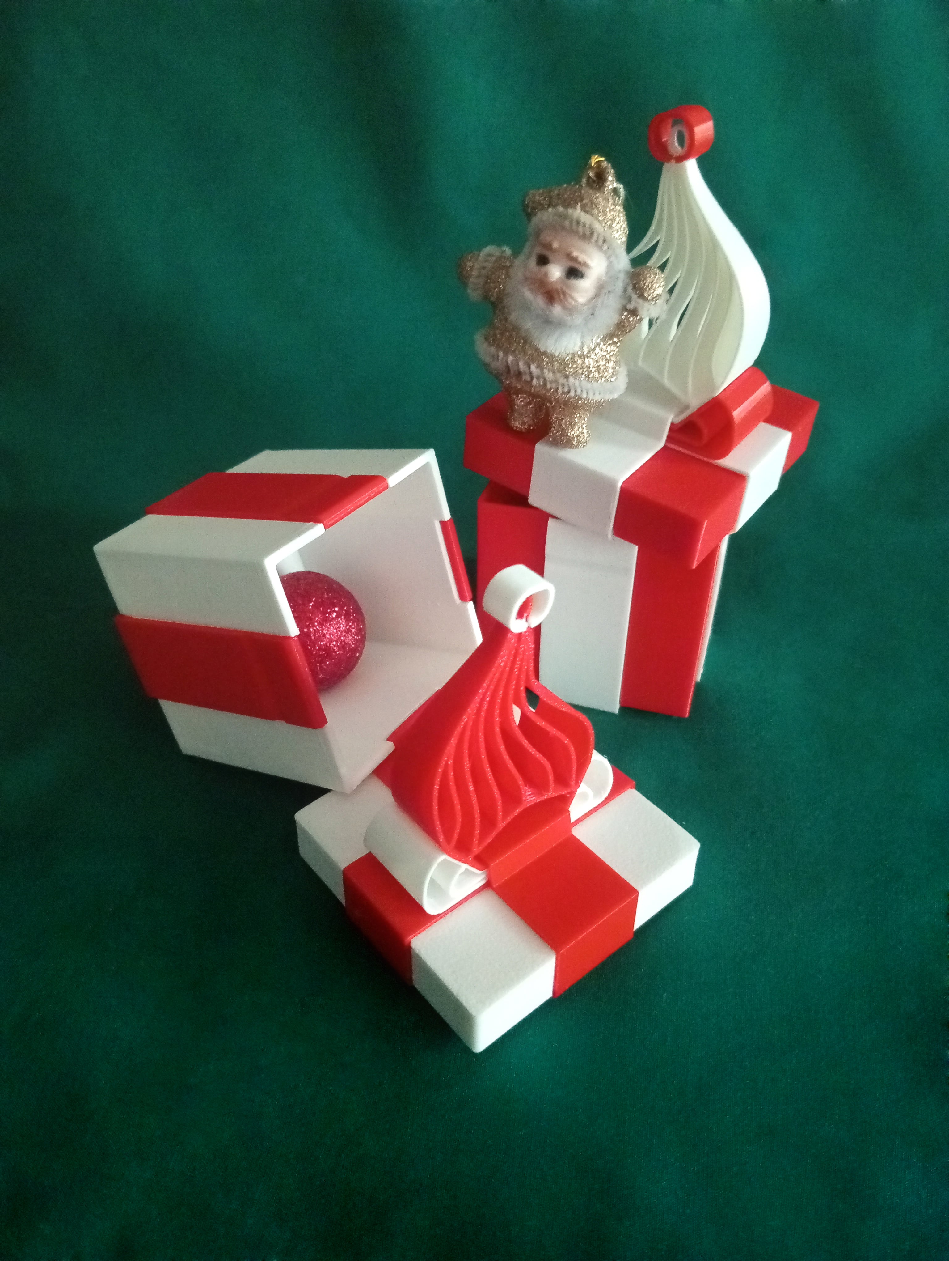 Santa Christmas Gift Box 3d model