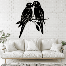 Parrots 2D Wall Art/Window Art 3d model