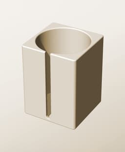 CS96-140-S Stackable slotted bin box module for creative decor 3d model