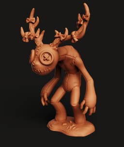 Stitched Deer Monster Multi-Color 3MF | Creepy Cute | Bambu Ready 3d model