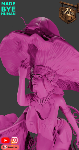 Catharella of Tundon-Mushroom Fairies 3d model