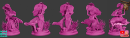 Catharella of Tundon-Mushroom Fairies 3d model