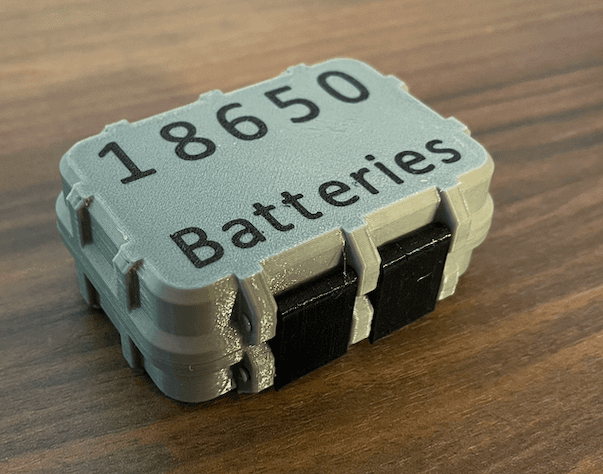 Rugged Box for 18650 Batteries 3d model