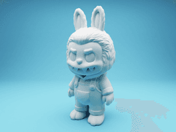 Labubu - Monochromatic Style Figurine – 3D Printable 3d model