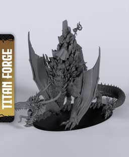 Frost Wyrm - With Free Dragon Warhammer - 5e DnD Inspired for RPG and Wargamers 3d model