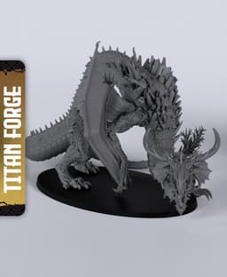 Frost Wyrm - With Free Dragon Warhammer - 5e DnD Inspired for RPG and Wargamers 3d model