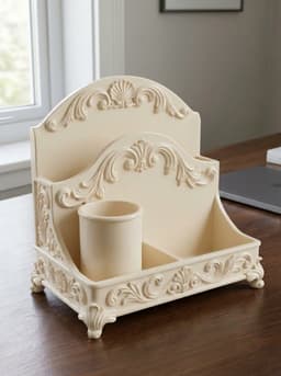 Rococo Desk Organizer and Mail Caddy 3d model