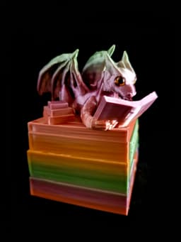 Reading Dragon Book Counter (Personal Use) 3d model