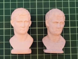 3D Scanned Antique Bust Statue 3d model