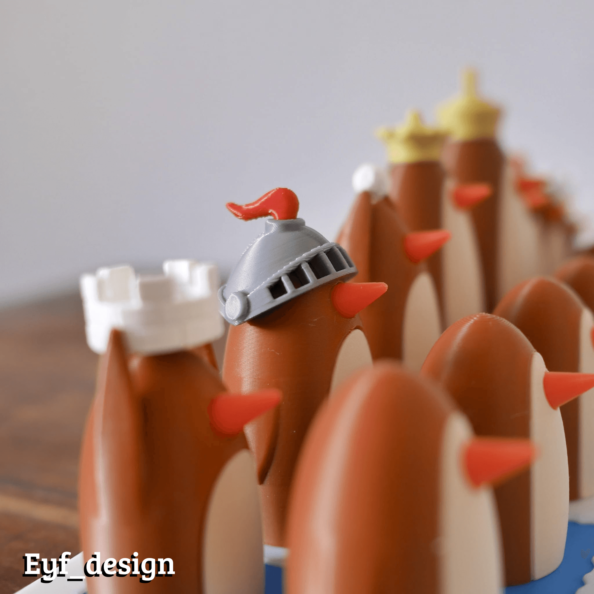 Penguin Chess Set 3d model