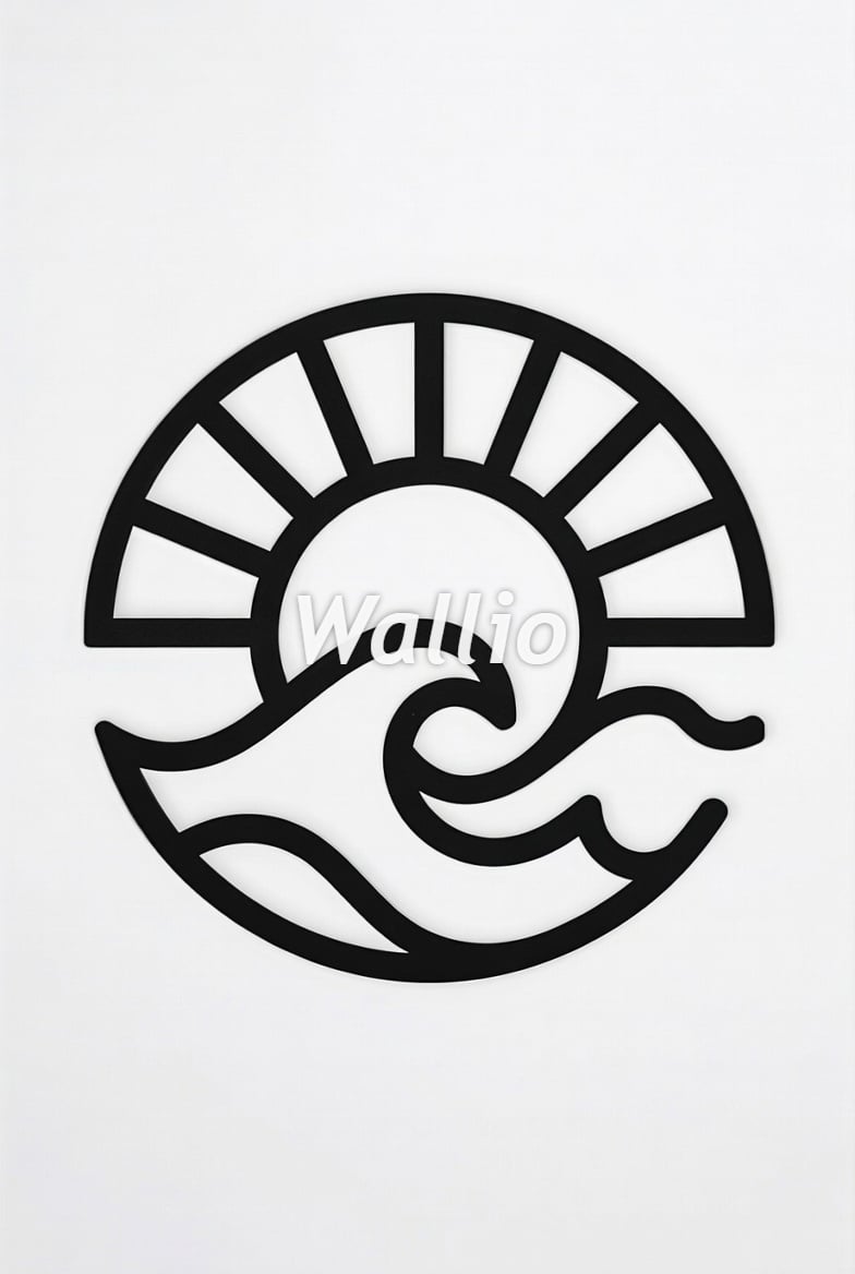 Solar Wave Wall Art 3d model