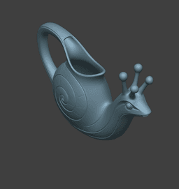 Snail Watering Can – Whimsical Garden Decor & Functional Plant Watering Jug 3d model