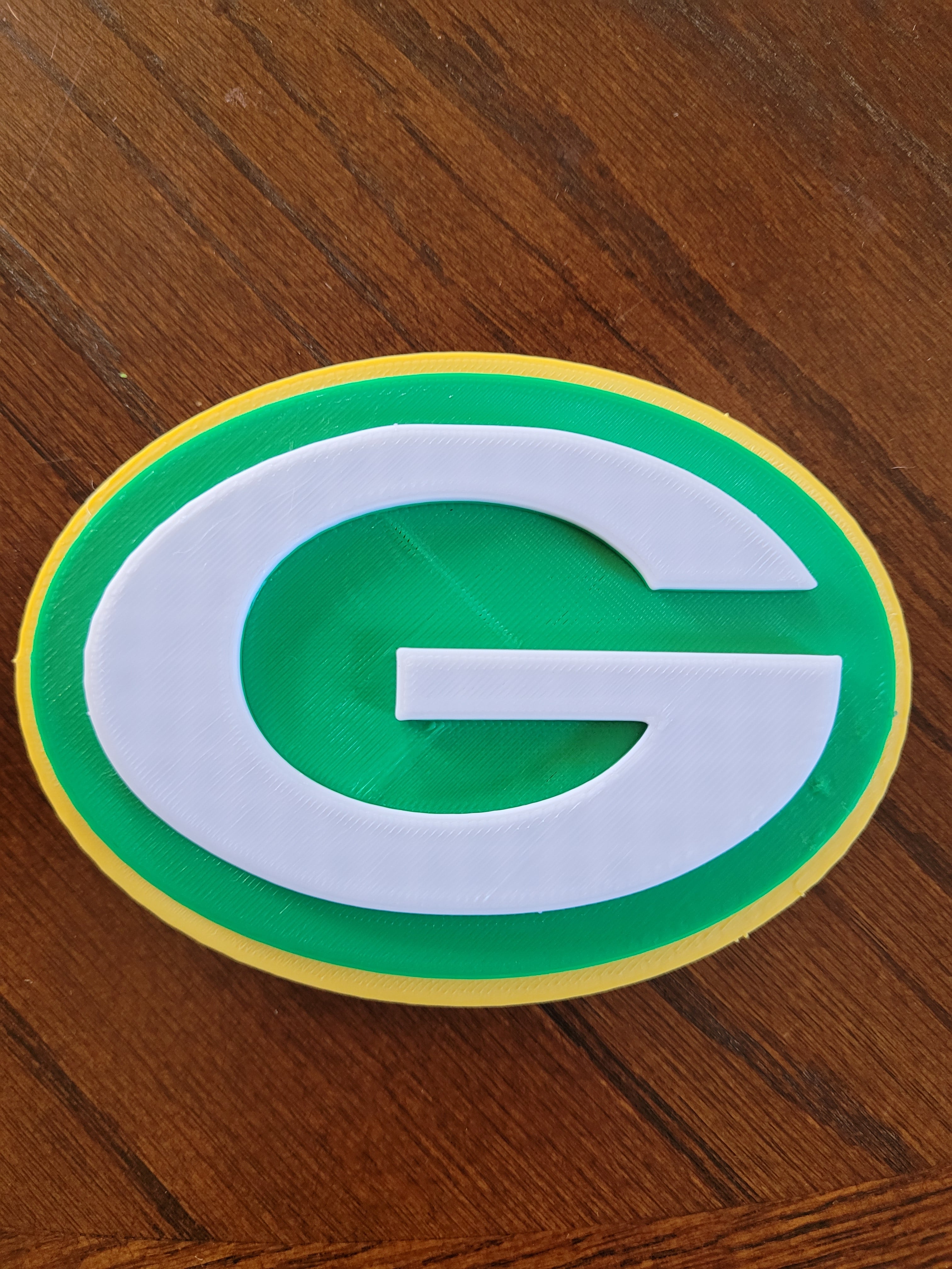 Greenbay packers tow hitch insert 3d model