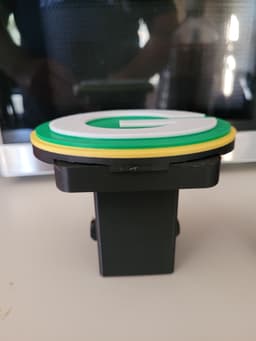 Greenbay packers tow hitch insert 3d model