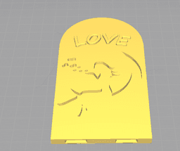 Love stand Desk Decoration 3d model