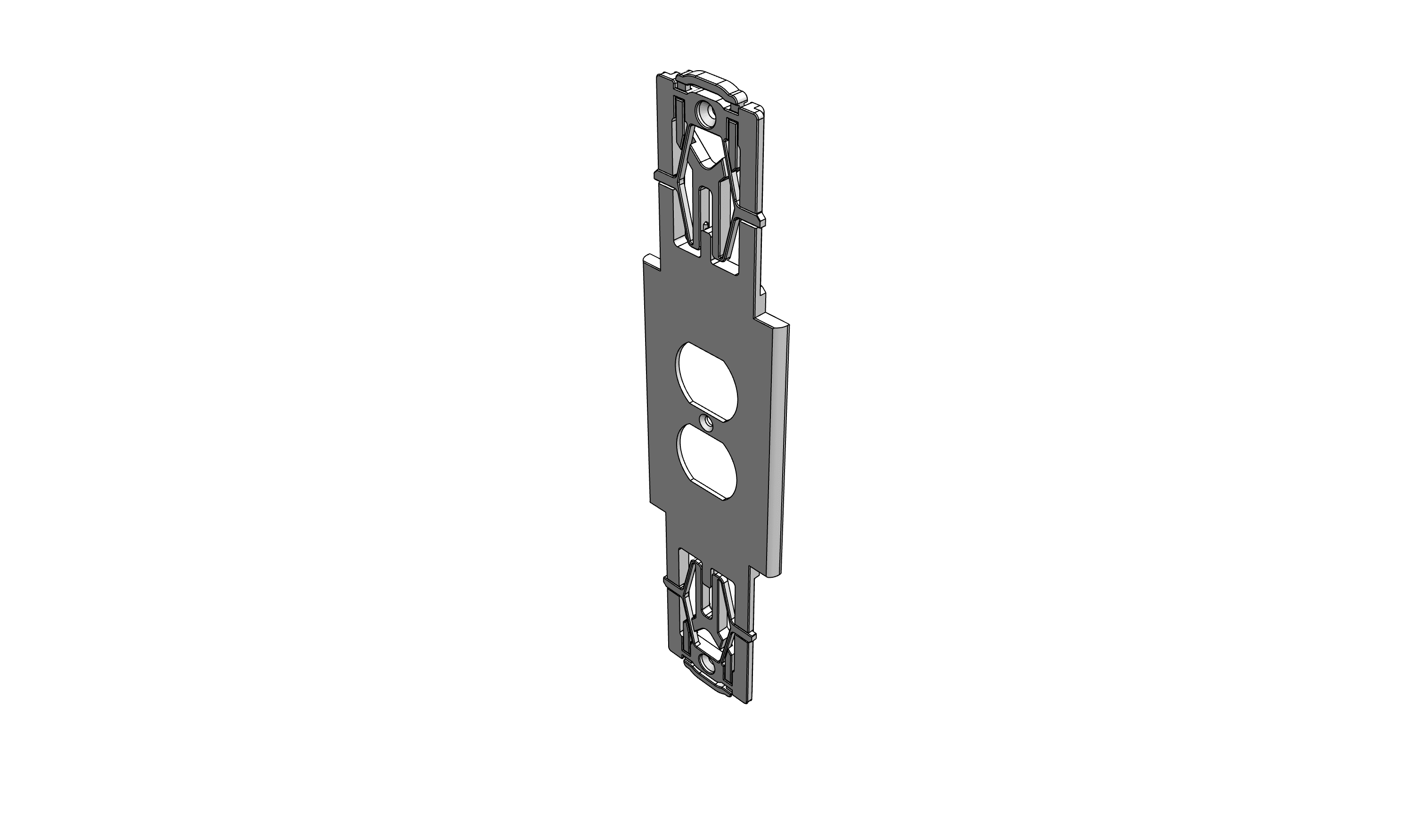 C12 - Single-Gang Double-Sided Electrical Outlet WallPlateMate 3d model