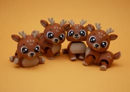 Flexi Deer 3d model