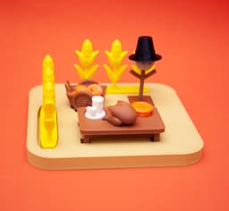 Turkey Thanksgiving Harvest 3d model