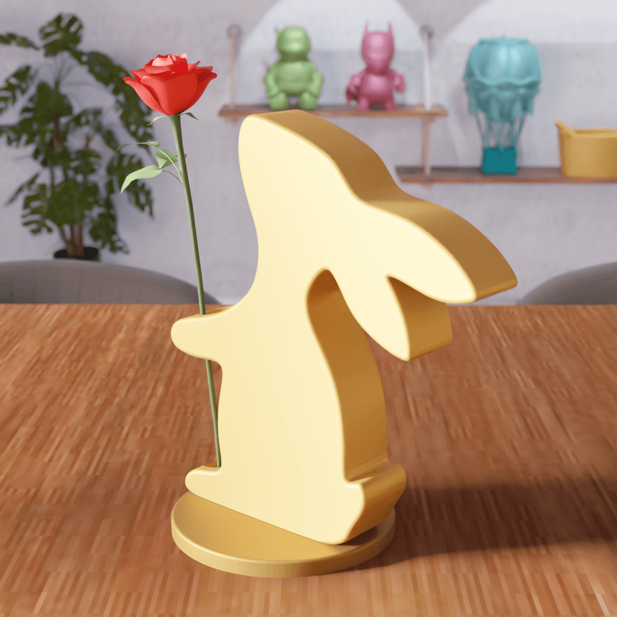 Easter Bunny Floral Stand 3d model