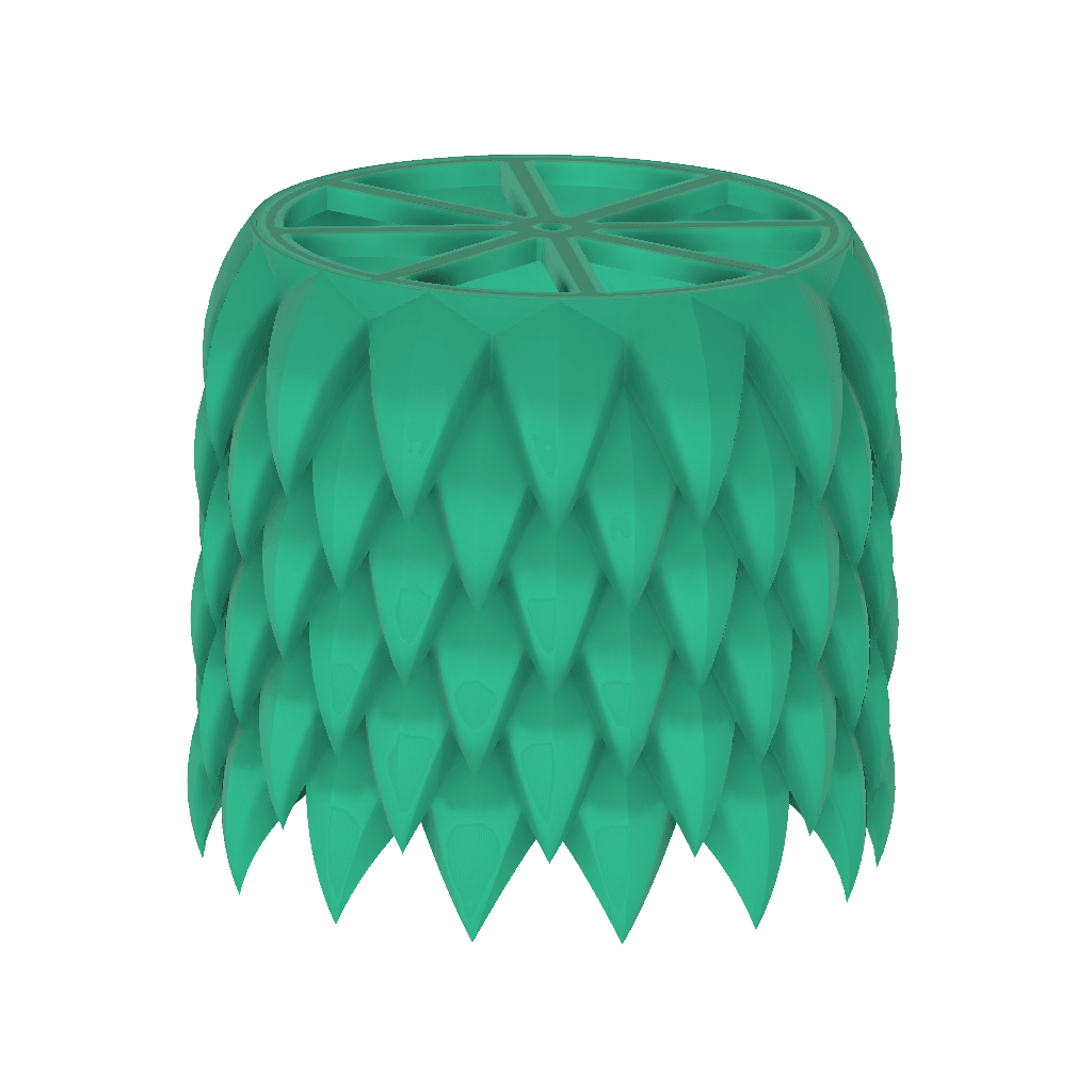 Dragon Scale Lamp with Banyan Tree Trunk 3d model