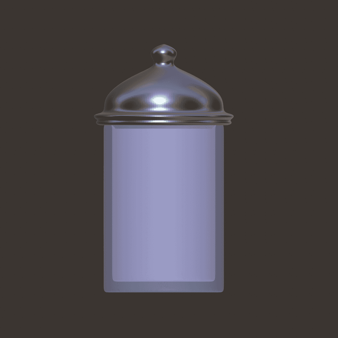 Jar and Lid 3d model