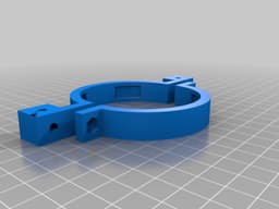 60mm Reservoir mount to 120mm fan with offset 3d model