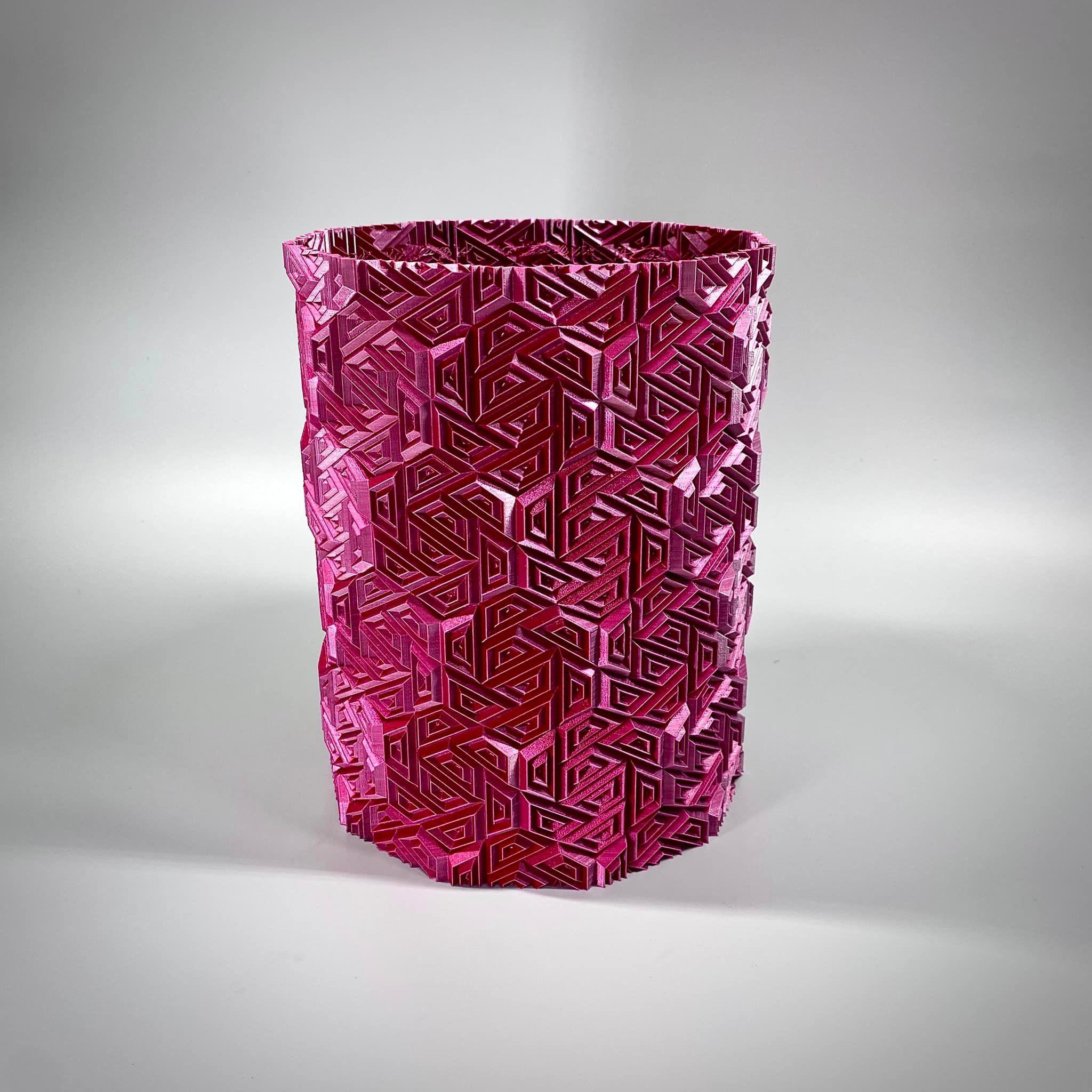 Pinion Mosaic Ripple Vase 3d model