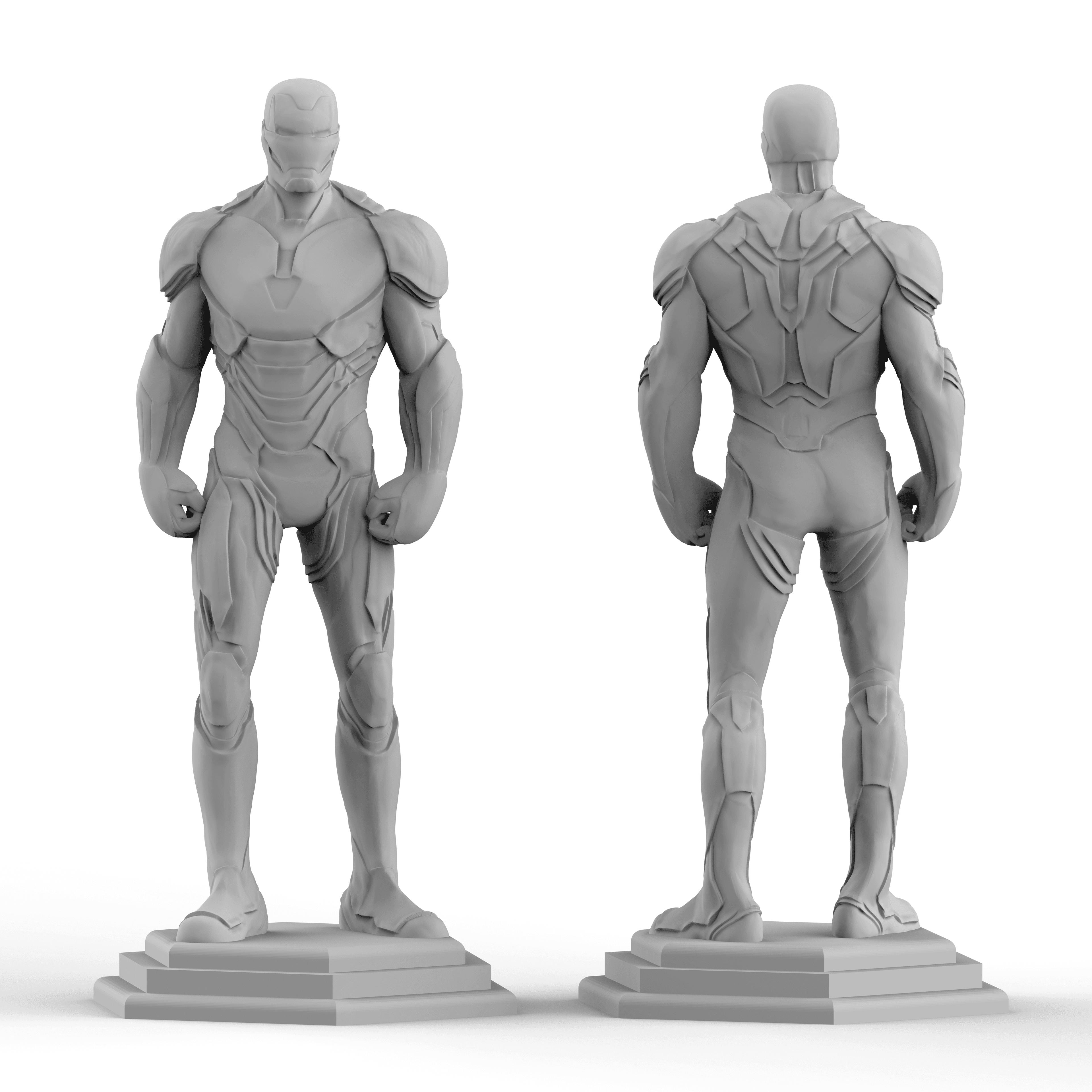 Ironman 3D Print (Support Free) 3d model