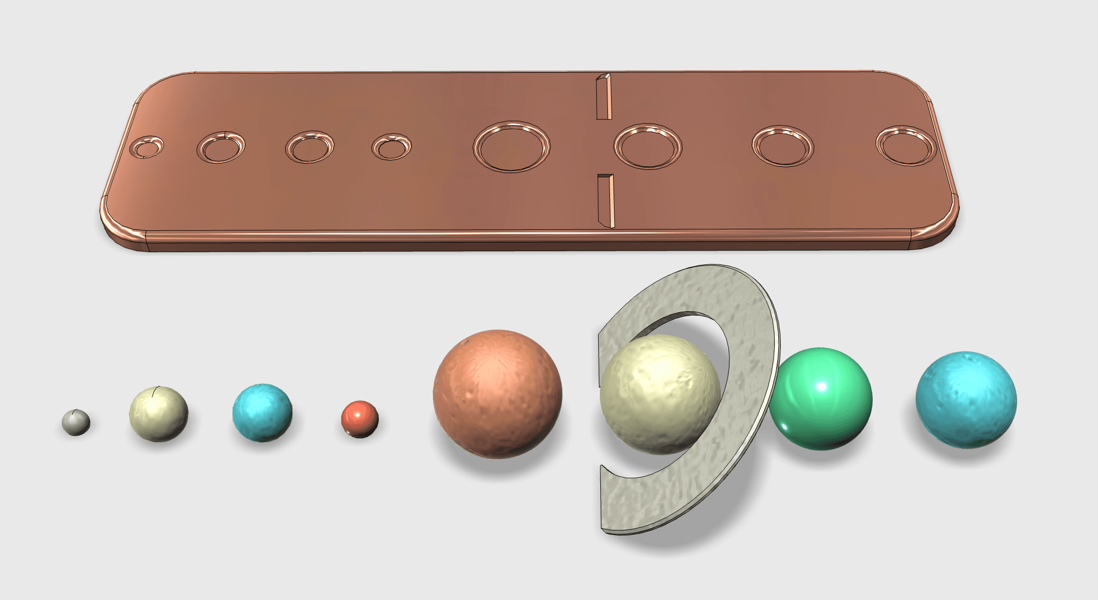 Solar System Display 3d model