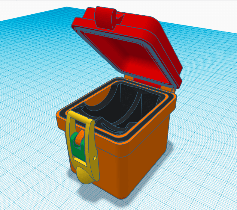 GOPRO waterproof 2x battery case 3d model