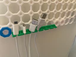 Multiboard USB cable holder 3d model