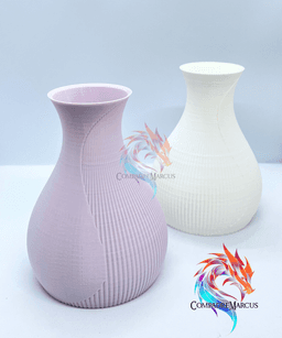 Modern Vase set of 2 / no supports / 3mf included 3d model