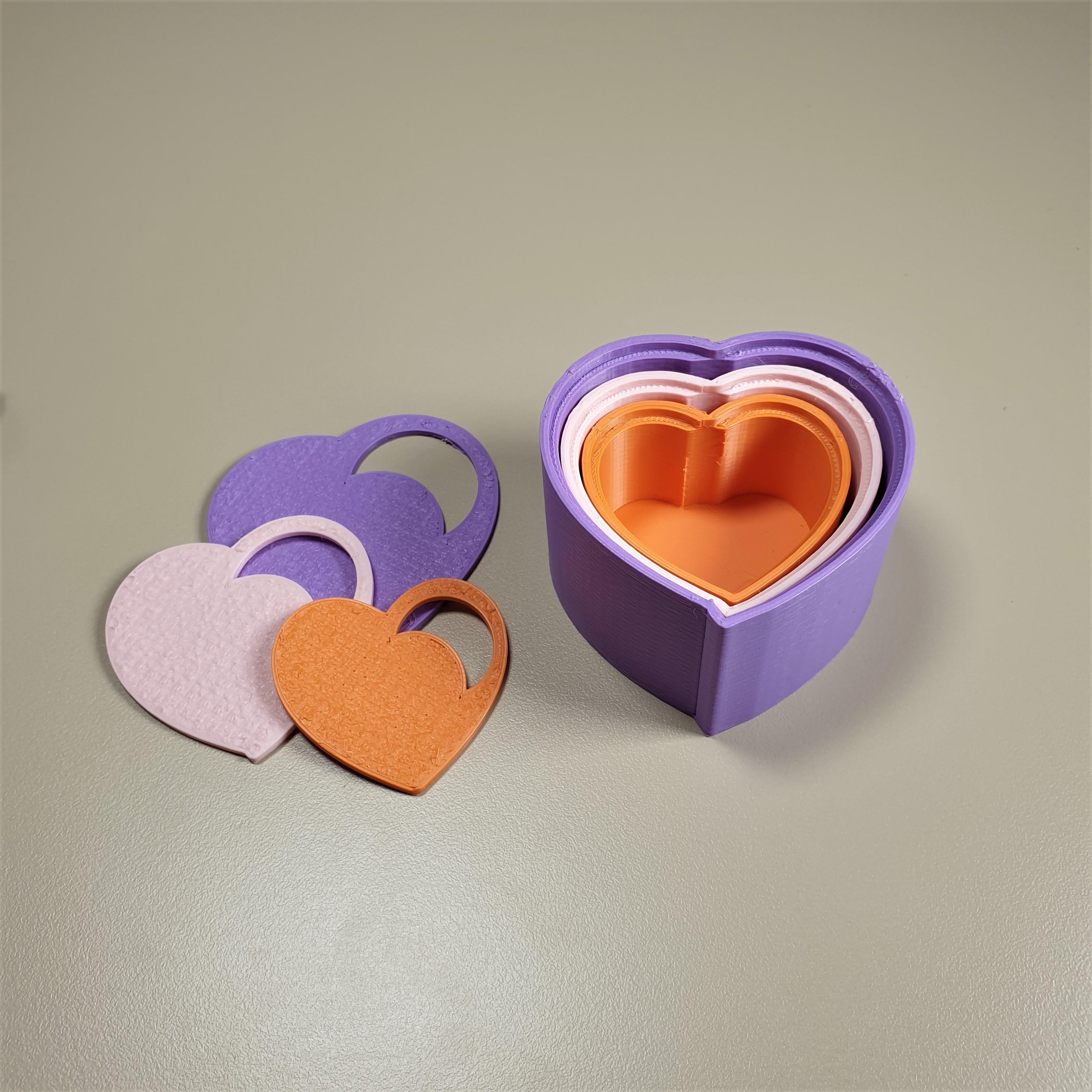 Nesting Heart Boxes 3d model