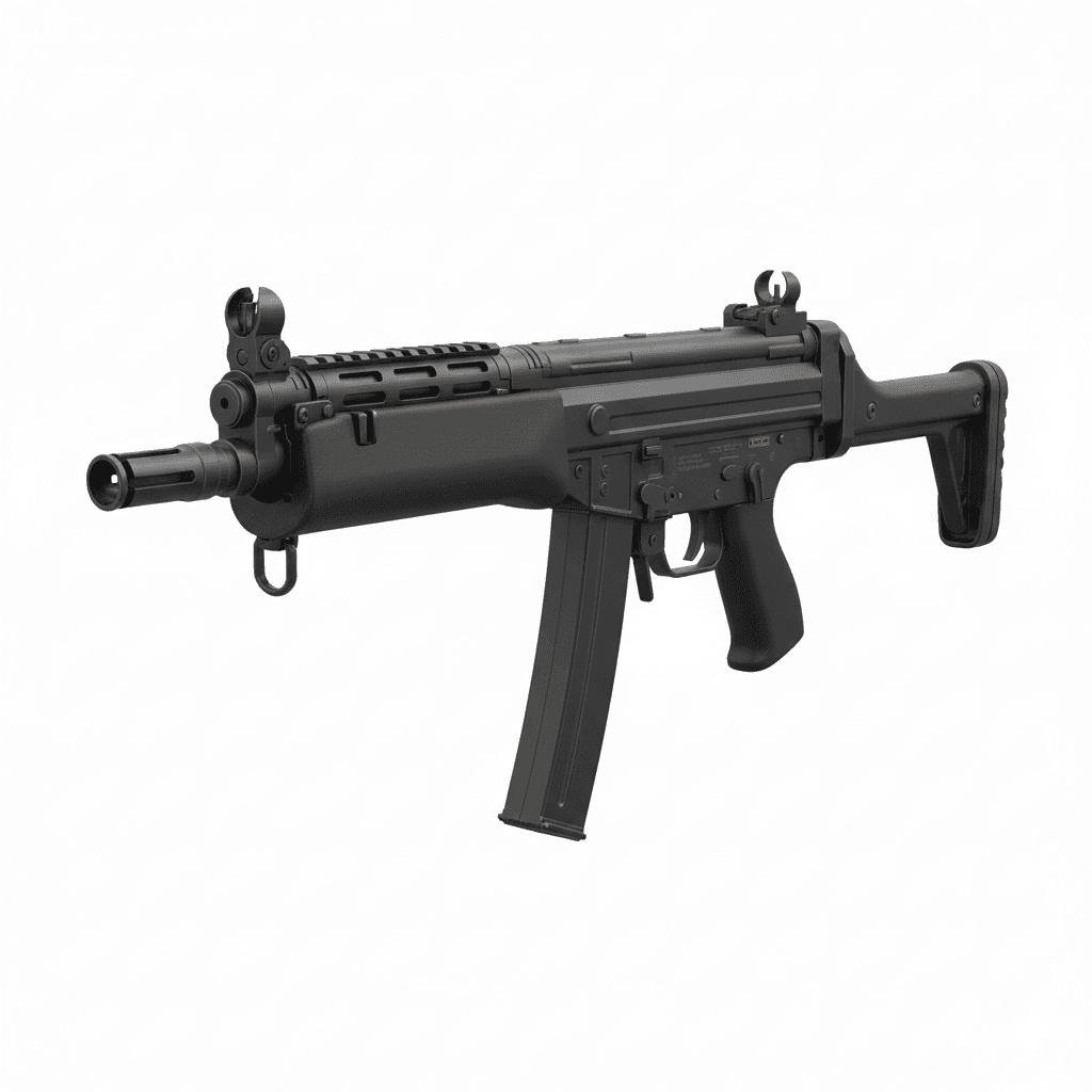 Gun HK SP5 Civilian Tactical Platform 3d model