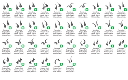 Devil Horns, Dragon Horns, Succubus Horns Mega Bundle! Any Headset, Velcro Strips, 36 Designs 3d model