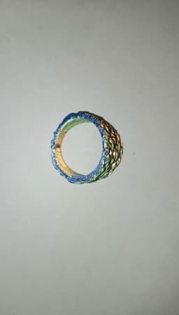 Signet ring the hat & Swirl 3d model