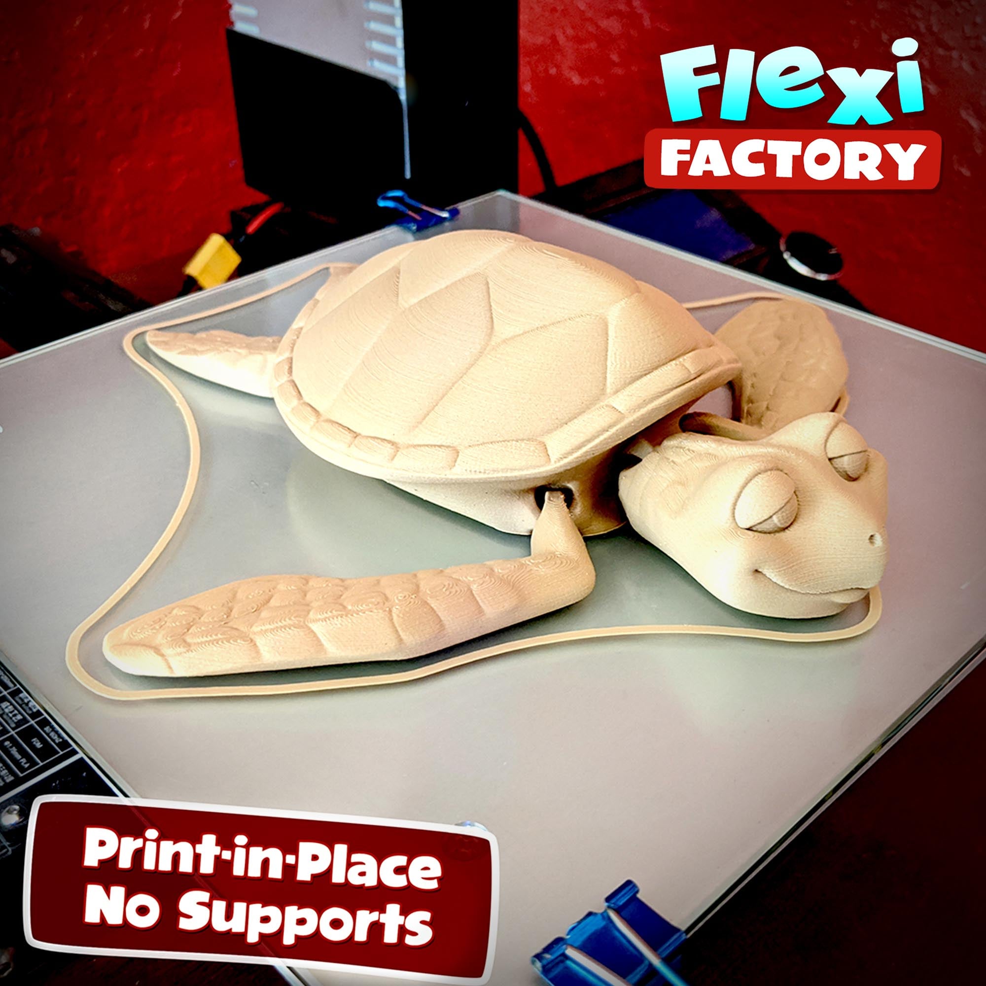 Flexi Factory Turtle with 3mf Included! 3d model