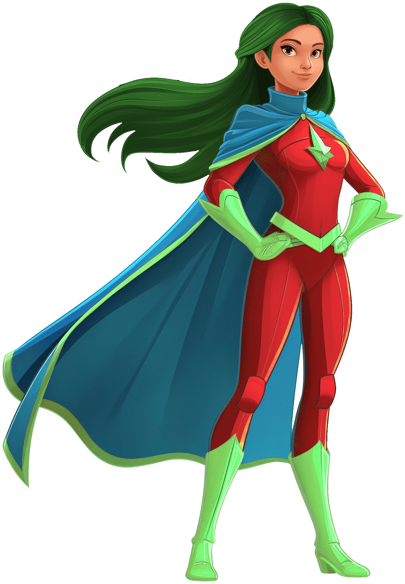 Female Superhero Color Aware: Color Shifting Tutorial 3d model