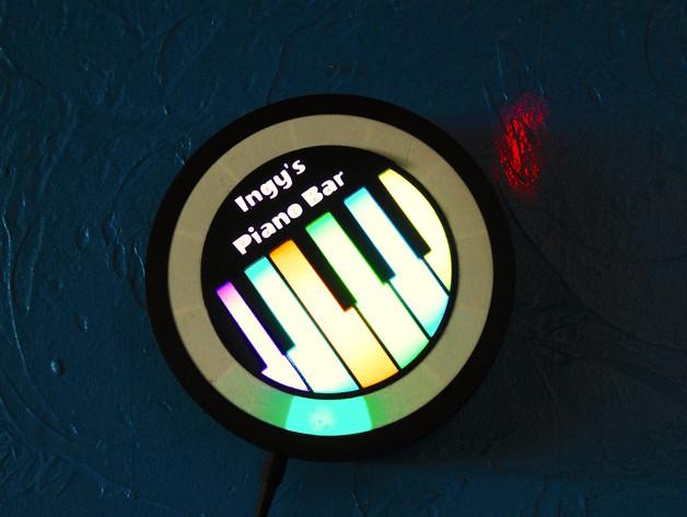 Ingy's Piano Bar clock 3d model