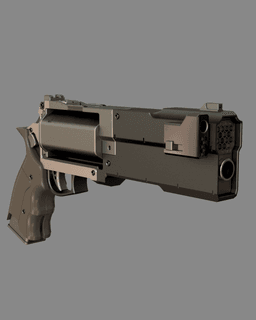 Hailstorm Revolver Replica Call of Duty: Infinite Warfare 3d model
