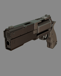 Hailstorm Revolver Replica Call of Duty: Infinite Warfare 3d model