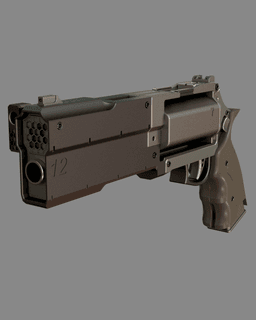 Hailstorm Revolver Replica Call of Duty: Infinite Warfare 3d model