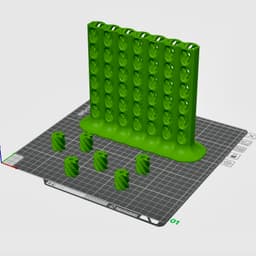 Four in a Row Table Game 3d model