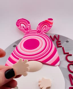 Magnetic Bunny Hat for Gnome Modular Sign 3d model