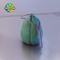 Avocado Valentine Couple - Cute Keychains Set - No Supports 3D Print STL/3MF 3d model