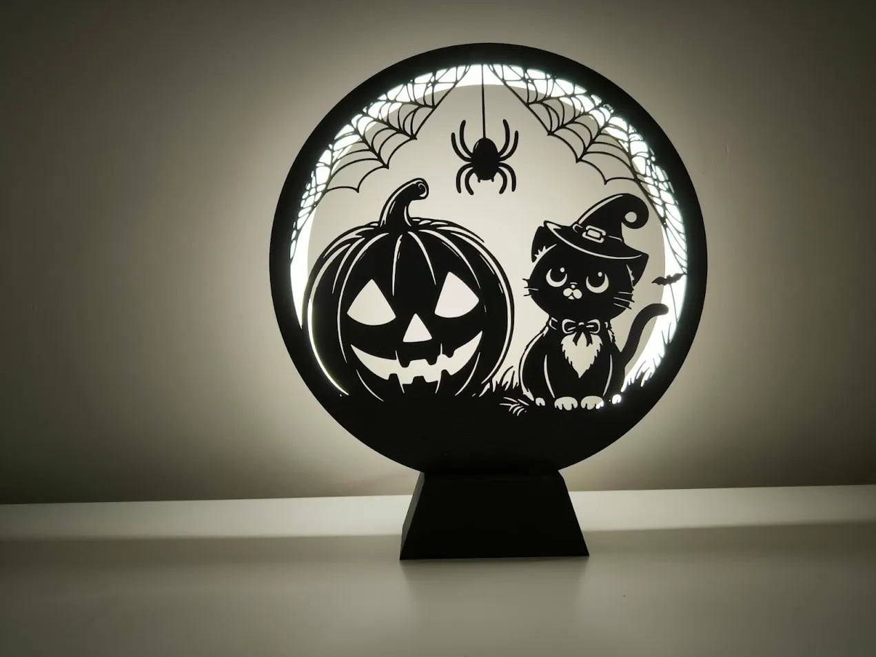 Ring Lamp II with Halloween Panels 3d model