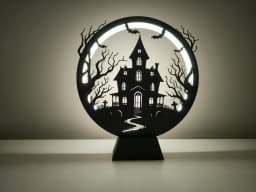 Ring Lamp II with Halloween Panels 3d model