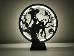 Ring Lamp II with Halloween Panels 3d model