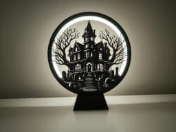 Ring Lamp II with Halloween Panels 3d model